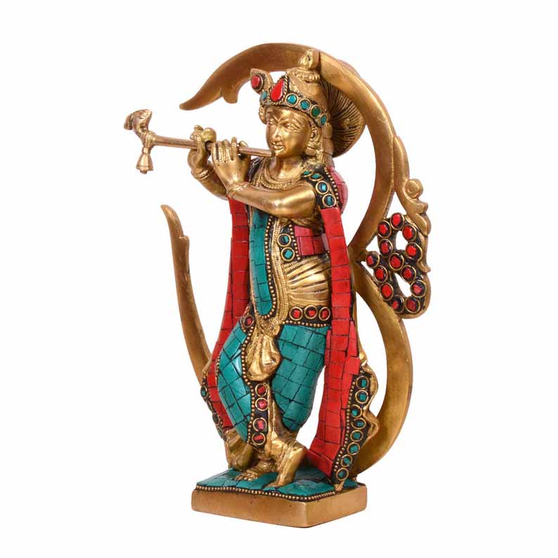 Om Krishna Statue