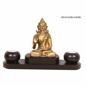Buddha With Wooden Aasan