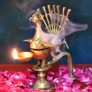 Incense holder Peacock